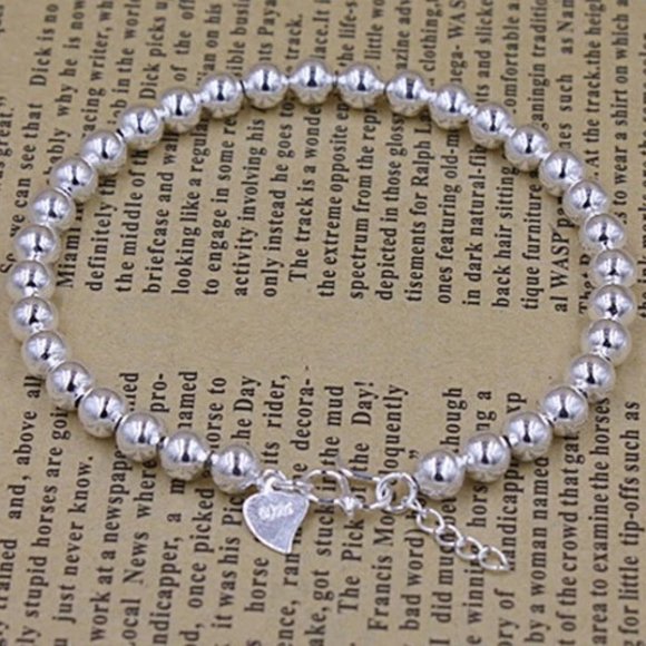 *NEW 925 Sterling Silver Mini Bead Bracelet - Picture 2 of 10